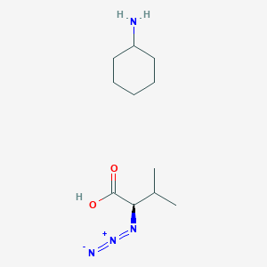 molecular formula C11H22N4O2 B7896832 D-azidovaline CHA salt 