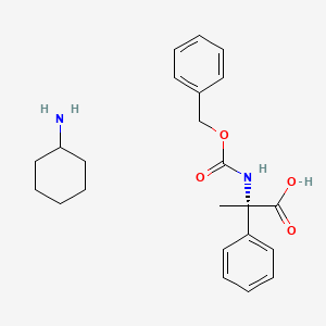 molecular formula C23H30N2O4 B7896846 (S)-Cbz-alpha-methyl-phenylglycine CHA salt 