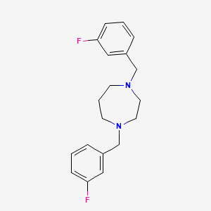 molecular formula C19H22F2N2 B7896877 1,4-Bis-(3-fluoro-benzyl)-[1,4]diazepane 