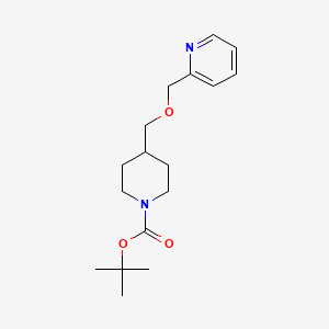 molecular formula C17H26N2O3 B7896888 4-(Pyridin-2-ylmethoxymethyl)-piperidine-1-carboxylic acid tert-butyl ester 