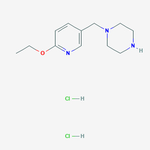 molecular formula C12H21Cl2N3O B7896896 1-(6-Ethoxy-pyridin-3-ylmethyl)-piperazine dihydrochloride 
