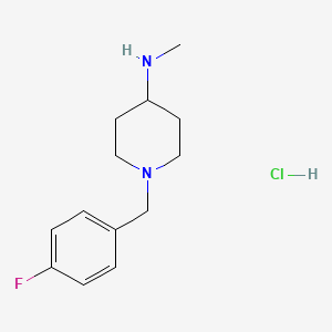 molecular formula C13H20ClFN2 B7896929 [1-(4-Fluoro-benzyl)-piperidin-4-yl]-methyl-amine hydrochloride 