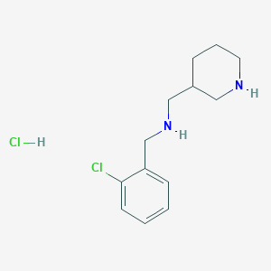 molecular formula C13H20Cl2N2 B7896941 (2-Chloro-benzyl)-piperidin-3-ylmethyl-amine hydrochloride 