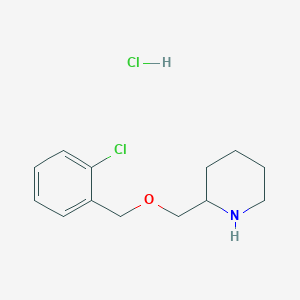 molecular formula C13H19Cl2NO B7896944 2-(2-Chloro-benzyloxymethyl)-piperidine hydrochloride 