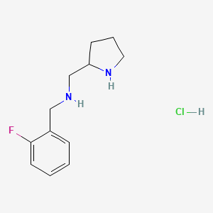 (2-Fluoro-benzyl)-pyrrolidin-2-ylmethyl-amine hydrochloride