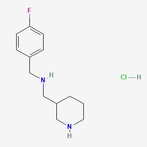 molecular formula C13H20ClFN2 B7896985 (4-Fluoro-benzyl)-piperidin-3-ylmethyl-amine hydrochloride 