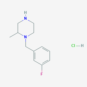 molecular formula C12H18ClFN2 B7897027 1-(3-Fluoro-benzyl)-2-methyl-piperazine hydrochloride 