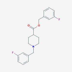 molecular formula C20H21F2NO2 B7897047 1-(3-Fluoro-benzyl)-piperidine-4-carboxylic acid 3-fluoro-benzyl ester 
