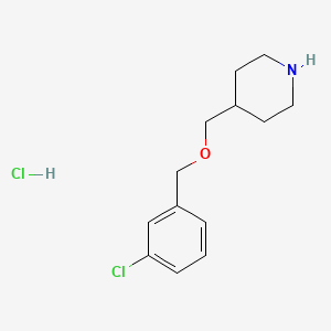 molecular formula C13H19Cl2NO B7897063 4-(3-Chloro-benzyloxymethyl)-piperidine hydrochloride 
