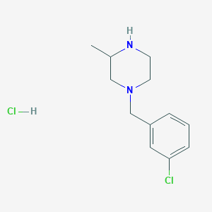 molecular formula C12H18Cl2N2 B7897076 1-(3-Chloro-benzyl)-3-methyl-piperazine hydrochloride 