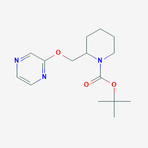 molecular formula C15H23N3O3 B7897084 2-(Pyrazin-2-yloxymethyl)-piperidine-1-carboxylic acid tert-butyl ester 
