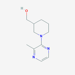 molecular formula C11H17N3O B7897092 [1-(3-Methyl-pyrazin-2-yl)-piperidin-3-yl]-methanol 