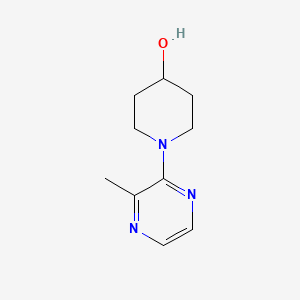 molecular formula C10H15N3O B7897098 1-(3-Methylpyrazin-2-yl)piperidin-4-ol 