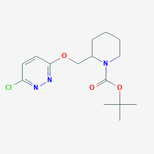 molecular formula C15H22ClN3O3 B7897111 2-(6-Chloro-pyridazin-3-yloxymethyl)-piperidine-1-carboxylic acid tert-butyl ester 