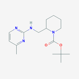 molecular formula C16H26N4O2 B7897128 2-[(4-Methyl-pyrimidin-2-ylamino)-methyl]-piperidine-1-carboxylic acid tert-butyl ester 