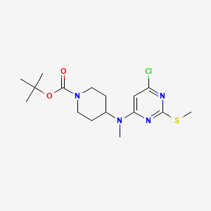 4-[(6-Chloro-2-methylsulfanyl-pyrimidin-4-yl)-methyl-amino]-piperidine-1-carboxylic acid tert-butyl ester