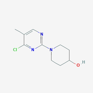molecular formula C10H14ClN3O B7897154 1-(4-Chloro-5-methyl-pyrimidin-2-yl)-piperidin-4-ol 