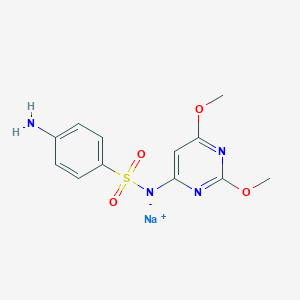 molecular formula C12H13N4NaO4S B7897217 sodium;(4-aminophenyl)sulfonyl-(2,6-dimethoxypyrimidin-4-yl)azanide 