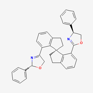 (2R)-2-Phenyl-4-{(1S)-7'-[(4S)-4-phenyl-4,5-dihydro-1,3-oxazol-2-yl]-2,2',3,3'-tetrahydro-1,1'-spirobi[inden]-7-yl}-2,5-dihydro-1,3-oxazole