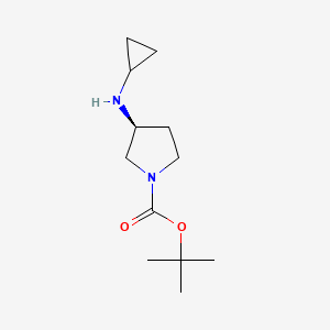 molecular formula C12H22N2O2 B7897297 tert-Butyl (3S)-3-(cyclopropylamino)pyrrolidine-1-carboxylate 