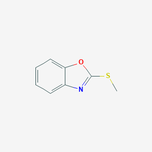 molecular formula C8H7NOS B078973 2-(Methylthio)benzo[d]oxazole CAS No. 13673-62-6