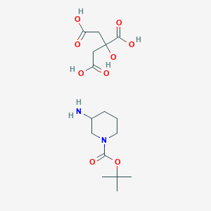 molecular formula C16H28N2O9 B7897314 1-Boc-3-aminopiperidine citric acid 