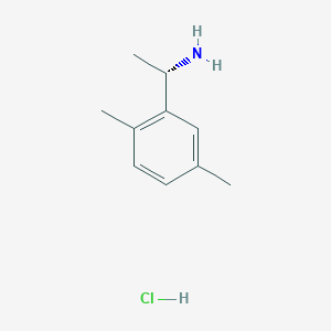 molecular formula C10H16ClN B7897318 (1S)-1-(2,5-DIMETHYLPHENYL)ETHYLAMINE-HCl 
