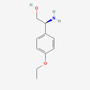 molecular formula C10H15NO2 B7897339 (2S)-2-Amino-2-(4-ethoxyphenyl)ethan-1-OL 