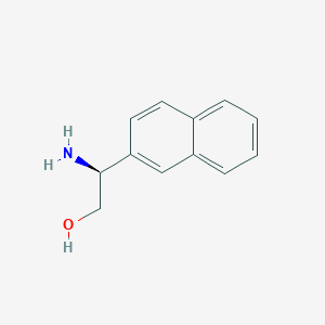 molecular formula C12H13NO B7897342 (S)-2-Amino-2-(naphthalen-2-yl)ethan-1-ol 