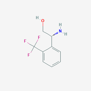 molecular formula C9H10F3NO B7897347 (R)-2-Amino-2-(2-(trifluoromethyl)phenyl)ethan-1-OL 