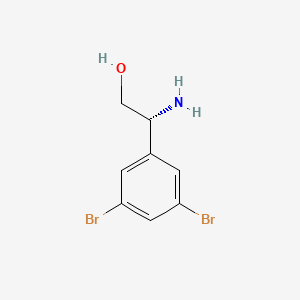 (R)-2-Amino-2-(3,5-dibromophenyl)ethan-1-ol