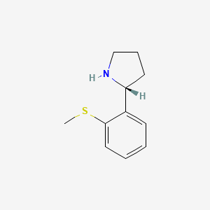 (R)-2-(2-(Methylthio)phenyl)pyrrolidine