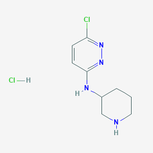 molecular formula C9H14Cl2N4 B7897364 (6-Chloro-pyridazin-3-yl)-piperidin-3-yl-amine hydrochloride CAS No. 1185307-10-1