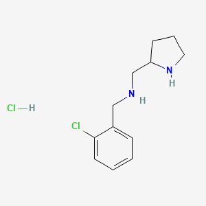 molecular formula C12H18Cl2N2 B7897369 (2-Chloro-benzyl)-pyrrolidin-2-ylmethyl-amine hydrochloride 