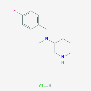 molecular formula C13H20ClFN2 B7897370 (4-Fluoro-benzyl)-methyl-piperidin-3-yl-amine hydrochloride 