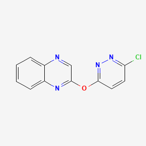 molecular formula C12H7ClN4O B7897374 2-((6-Chloropyridazin-3-yl)oxy)quinoxaline CAS No. 1065484-80-1