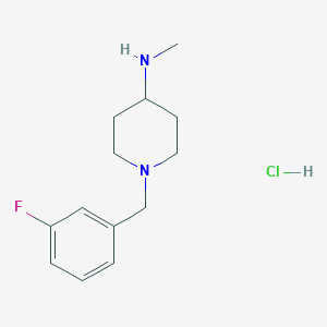 molecular formula C13H20ClFN2 B7897417 [1-(3-Fluoro-benzyl)-piperidin-4-yl]-methyl-amine hydrochloride 