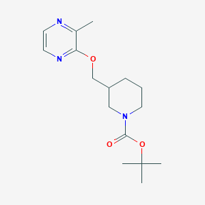 molecular formula C16H25N3O3 B7897419 3-(3-Methyl-pyrazin-2-yloxymethyl)-piperidine-1-carboxylic acid tert-butyl ester 