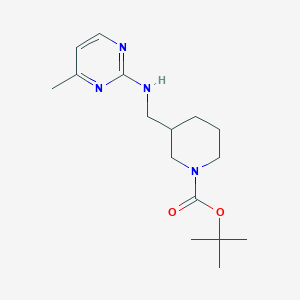 molecular formula C16H26N4O2 B7897422 3-[(4-Methyl-pyrimidin-2-ylamino)-methyl]-piperidine-1-carboxylic acid tert-butyl ester 