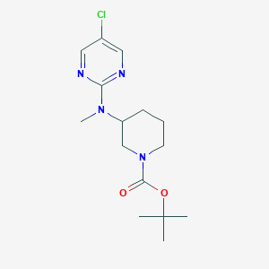 molecular formula C15H23ClN4O2 B7897443 Tert-butyl 3-((5-chloropyrimidin-2-yl)(methyl)amino)piperidine-1-carboxylate 