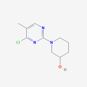 molecular formula C10H14ClN3O B7897449 1-(4-Chloro-5-methylpyrimidin-2-yl)piperidin-3-ol 