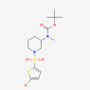 molecular formula C15H23BrN2O4S2 B7897469 [1-(5-Bromo-thiophene-2-sulfonyl)-piperidin-3-yl]-methyl-carbamic acid tert-butyl ester 