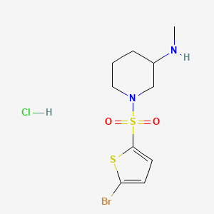 molecular formula C10H16BrClN2O2S2 B7897482 [1-(5-Bromo-thiophene-2-sulfonyl)-piperidin-3-yl]-methyl-amine hydrochloride 