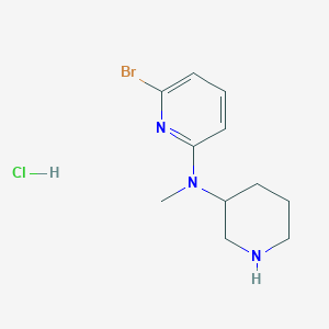molecular formula C11H17BrClN3 B7897584 (6-Bromo-pyridin-2-yl)-methyl-piperidin-3-yl-amine hydrochloride 
