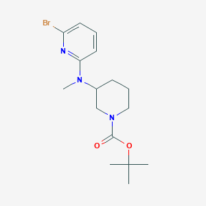 molecular formula C16H24BrN3O2 B7897592 3-[(6-Bromo-pyridin-2-yl)-methyl-amino]-piperidine-1-carboxylic acid tert-butyl ester 