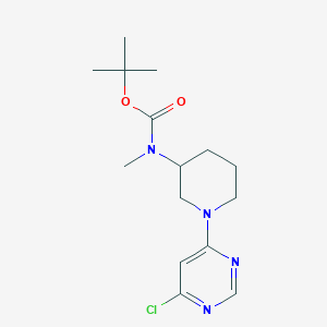 molecular formula C15H23ClN4O2 B7897605 [1-(6-Chloro-pyrimidin-4-yl)-piperidin-3-yl]-methyl-carbamic acid tert-butyl ester 