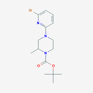 molecular formula C15H22BrN3O2 B7897620 Tert-butyl 4-(6-bromopyridin-2-yl)-2-methylpiperazine-1-carboxylate 