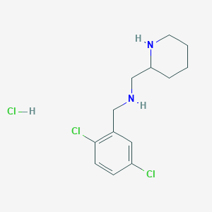 molecular formula C13H19Cl3N2 B7897627 (2,5-Dichloro-benzyl)-piperidin-2-ylmethyl-amine hydrochloride 