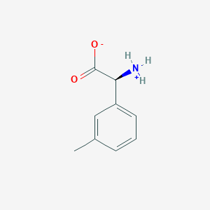 (2S)-2-azaniumyl-2-(3-methylphenyl)acetate