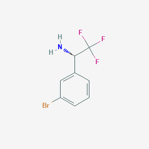 molecular formula C8H7BrF3N B7897697 (S)-1-(3-Bromophenyl)-2,2,2-trifluoroethanamine 